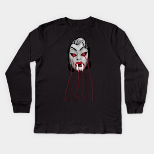 Vampire Woman Kids Long Sleeve T-Shirt